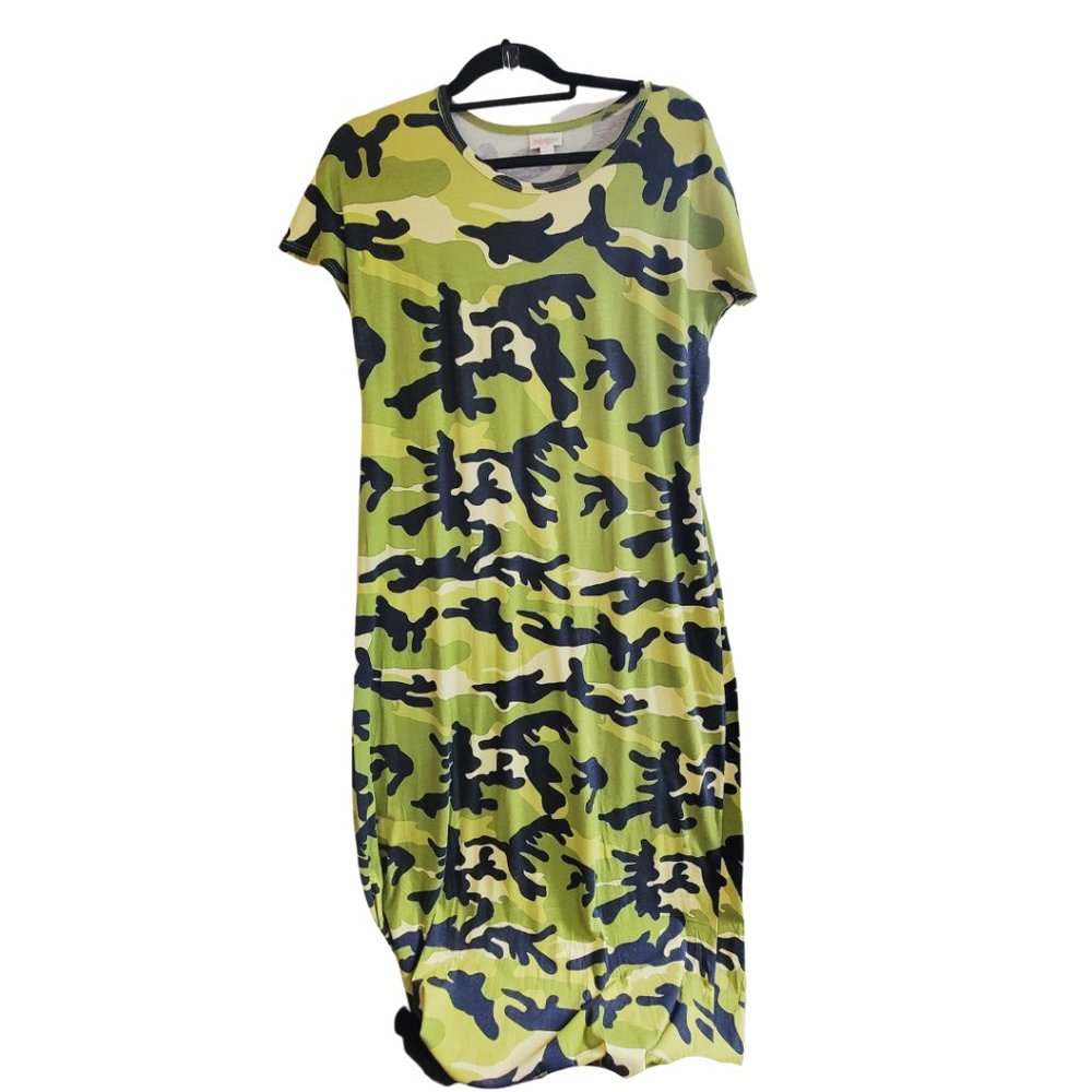 Camo Print Lularoe Maria Dress